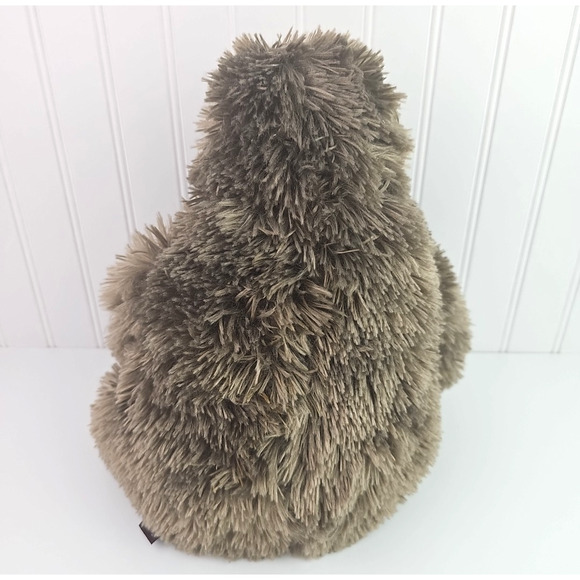 The Bearington Collection Sloth Plush 12 inch Stuffed Animal Brown Sweet Face - Picture 5 of 14